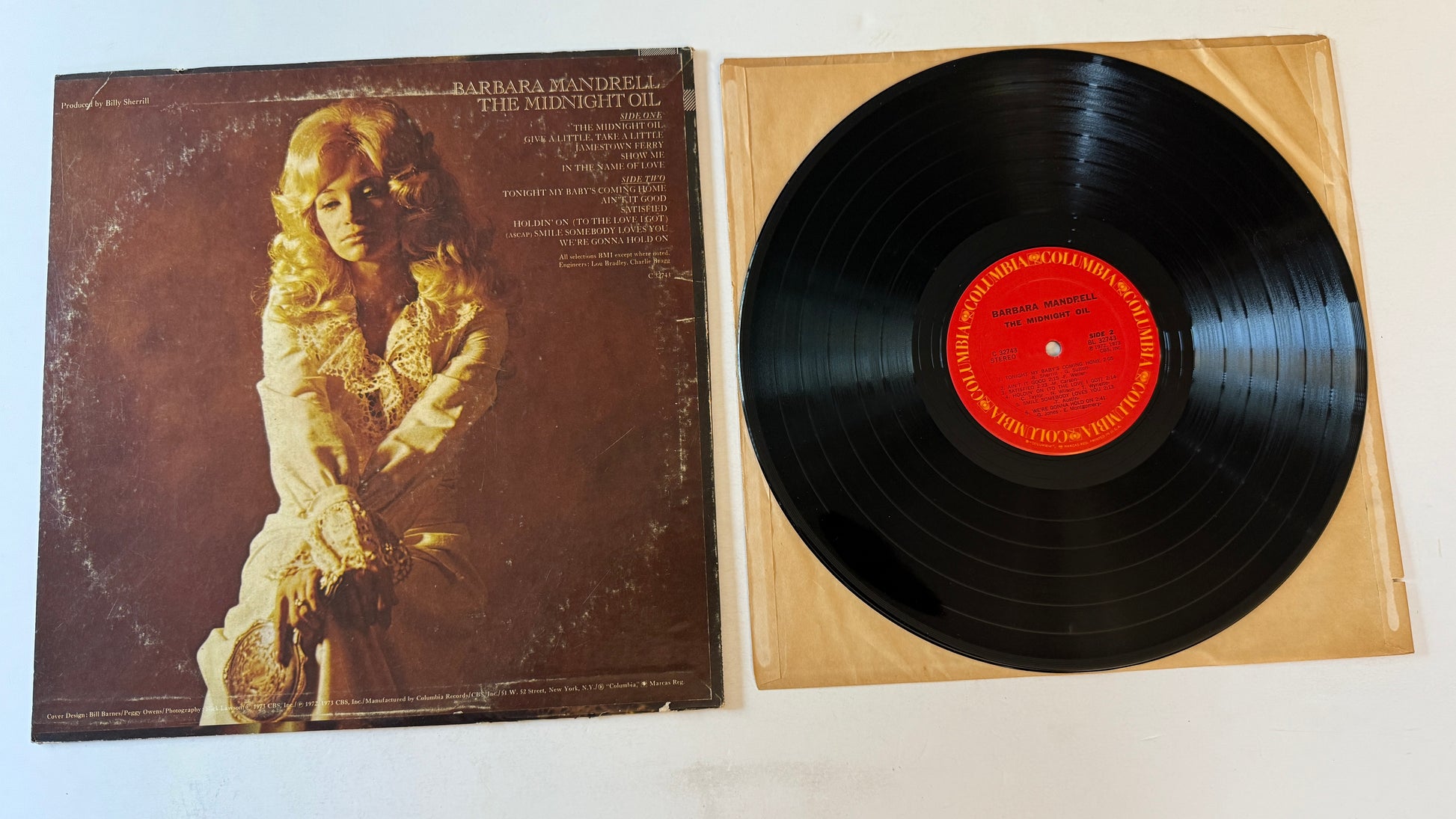Barbara Mandrell The Midnight Oil Used Vinyl LP VG+\VG