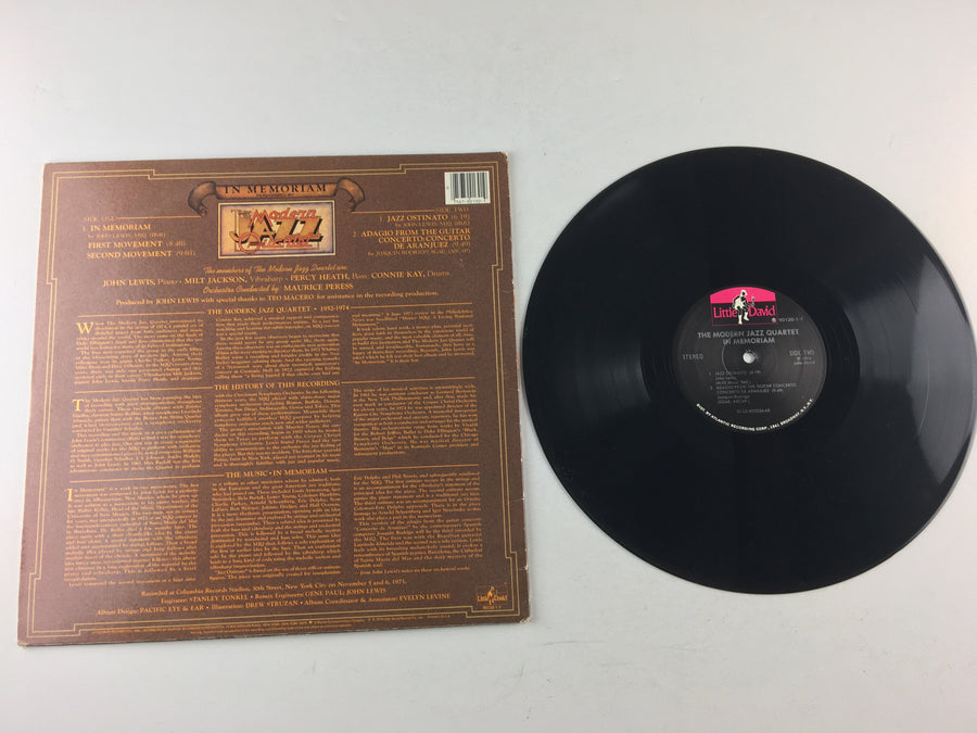 The Modern Jazz Quartet In Memoriam Used Vinyl LP VG+\VG
