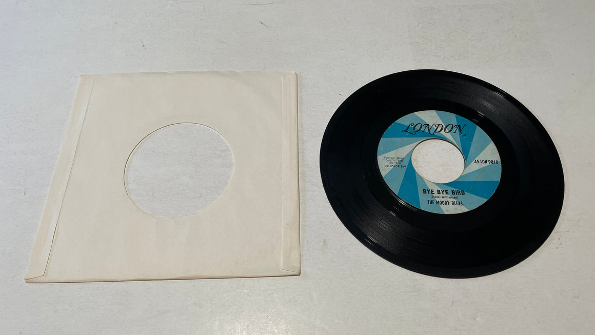 The Moody Blues Bye Bye Bird / Stop! Used 45 RPM 7" Vinyl VG+\VG+