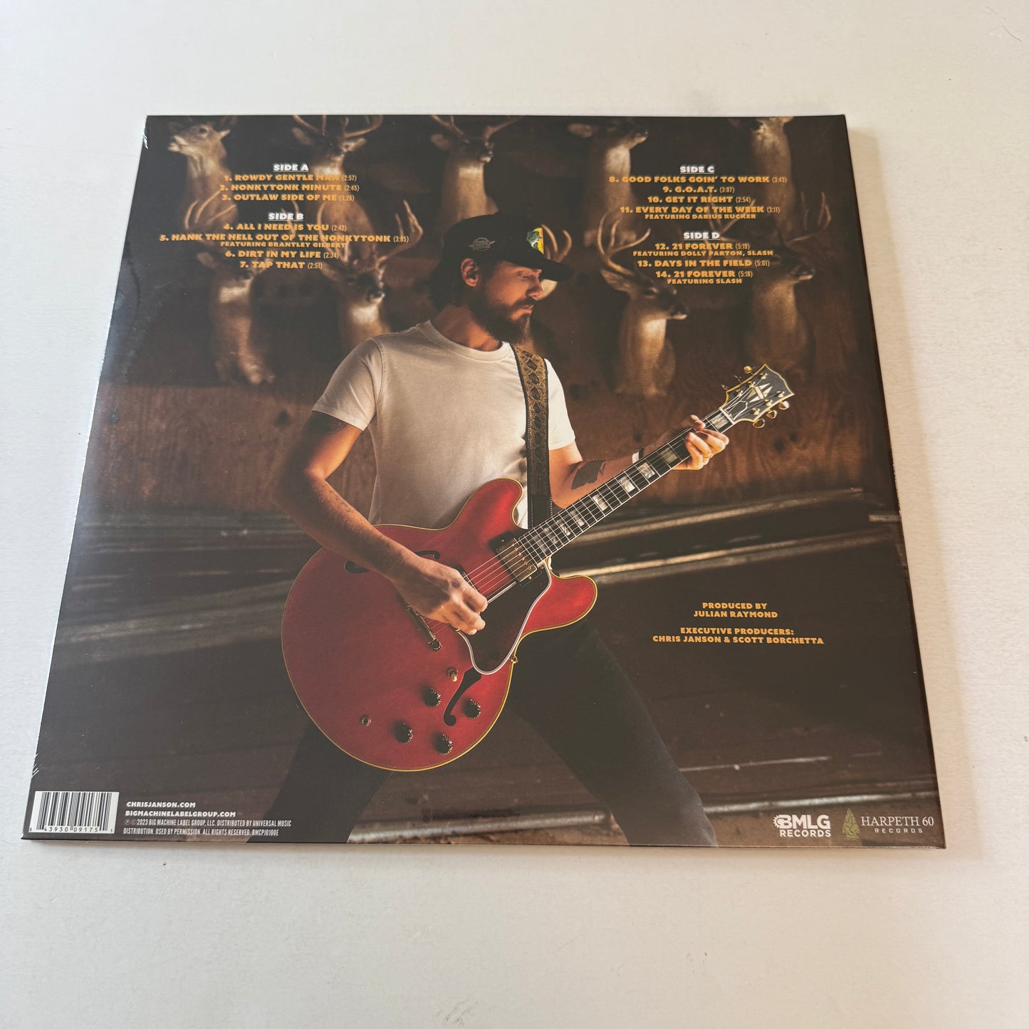 Chris Janson The Outlaw Side Of Me New Colored Vinyl 2LP M\M