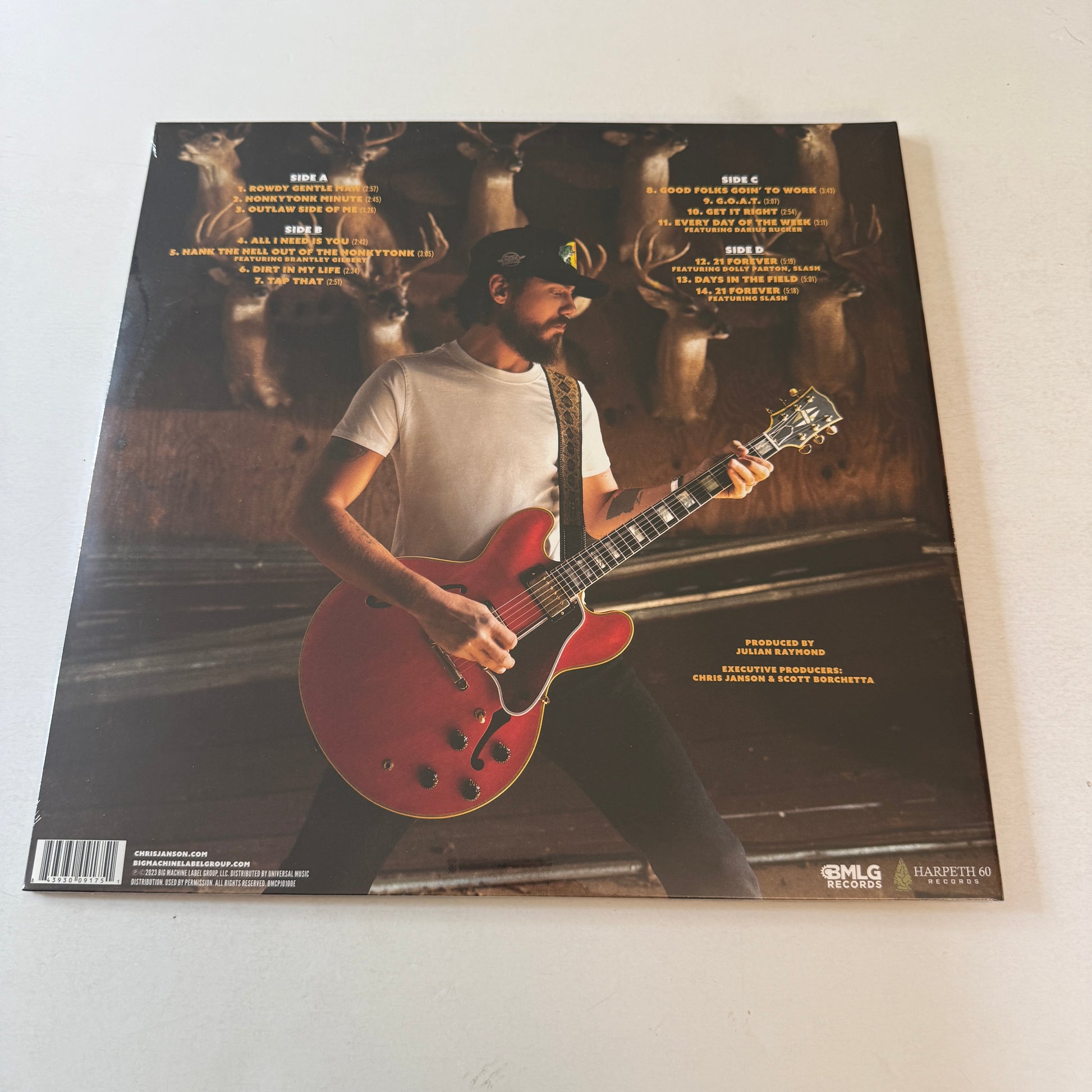 Chris Janson The Outlaw Side Of Me New Colored Vinyl 2LP M\M