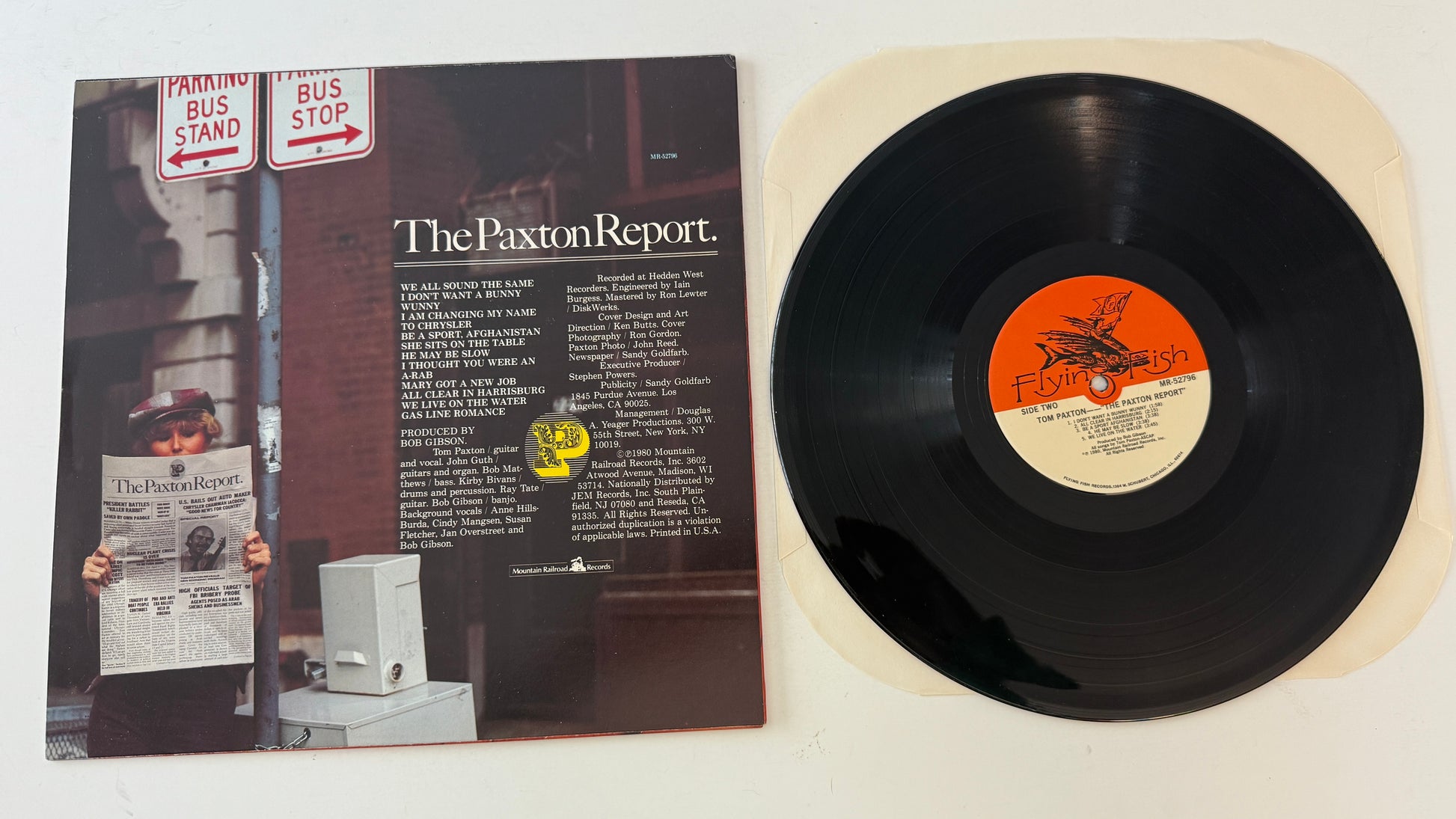 Tom Paxton The Paxton Report Used Vinyl LP VG+\VG