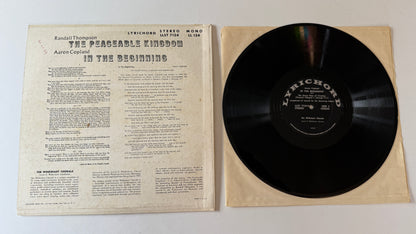 Randall Thompson The Peaceable Kingdom / In The Beginning Used Vinyl LP VG+\VG
