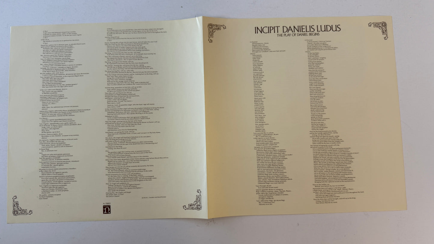 The Clerkes Of Oxenford The Play Of Daniel (Ludus Danielis) Used Vinyl LP VG+\VG