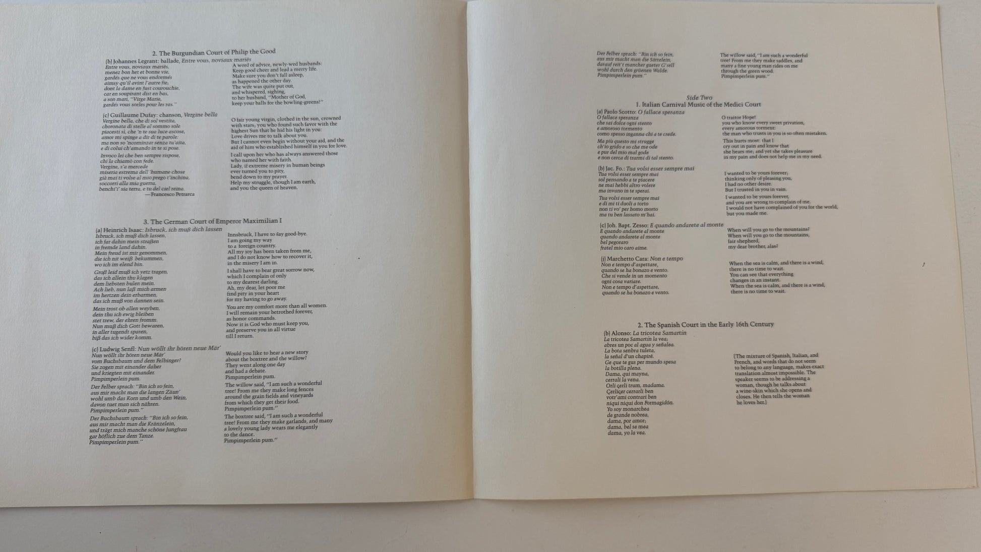 The Early Music Consort Of London The Pleasures Of The Royal Courts Used Vinyl 2LP VG+\VG+