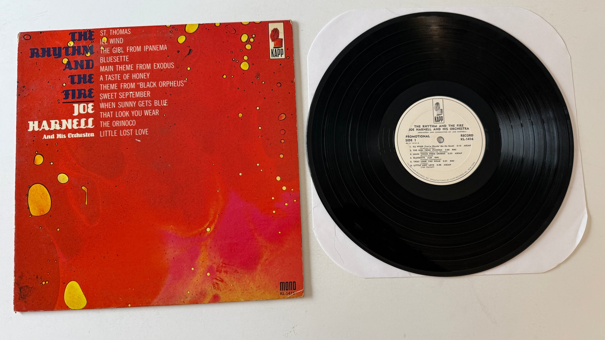 Joe Harnell The Rhythm And The Fire Used Vinyl LP VG\VG