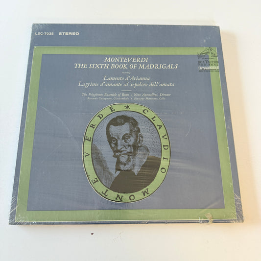 Claudio Monteverdi The Sixth Book Of Madrigals New Vinyl Box Set M\VG+