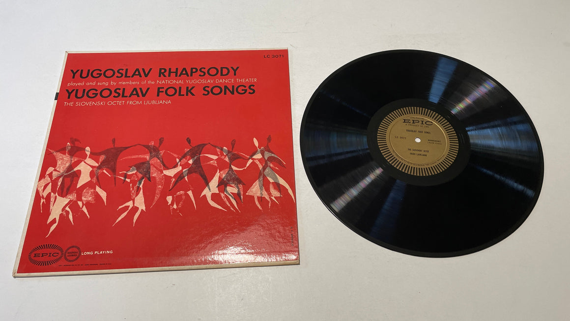The Slovenski Octet From Ljubljana Yugoslav Rhapsody / Yugoslav Folk Songs Used Vinyl LP VG+\VG+
