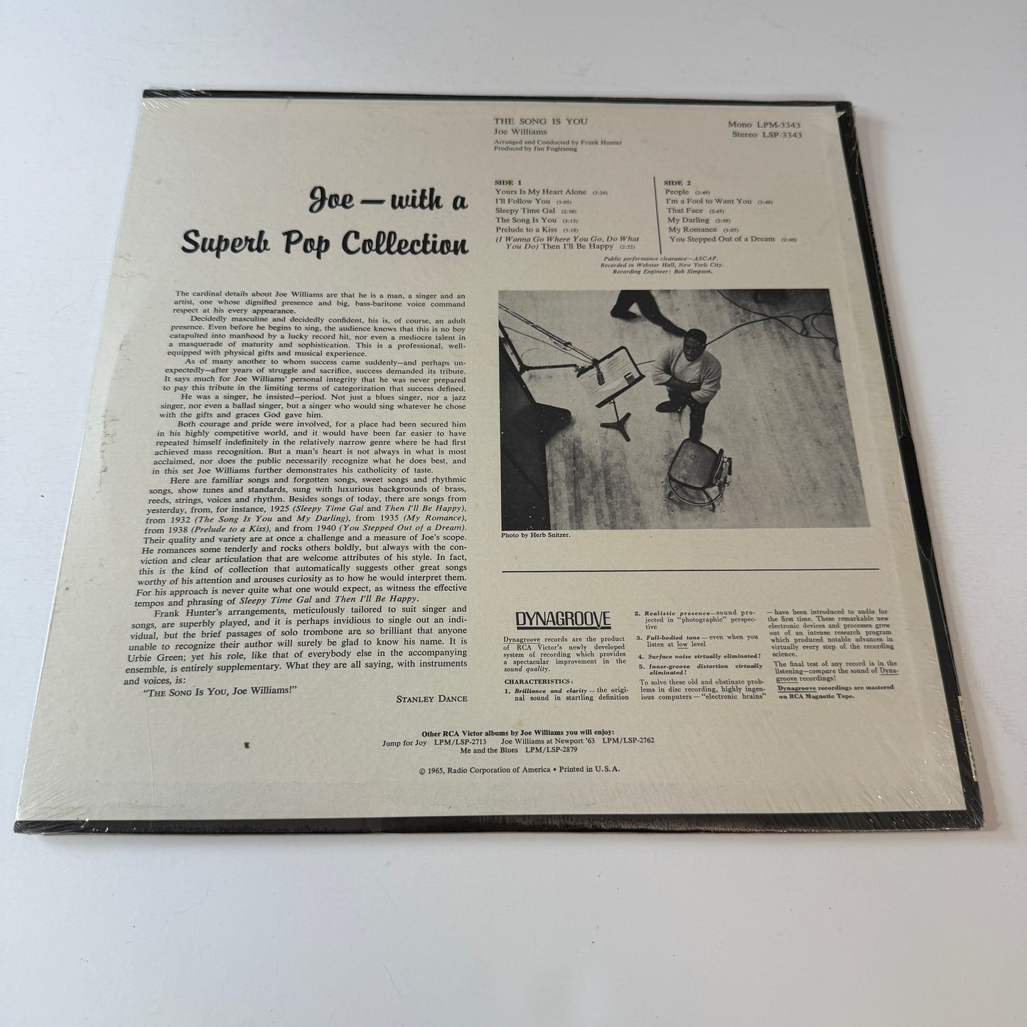 Joe Williams The Song Is You New Vinyl LP M\VG+