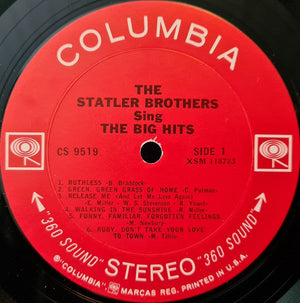 The Statler Brothers Sing The Big Hits Used Vinyl LP VG+\VG+