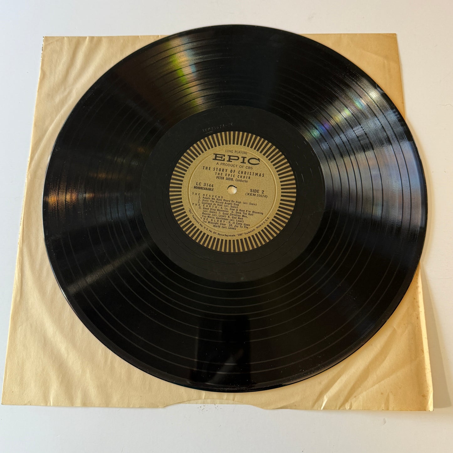 The Epic Choir The Story Of Christmas Used Vinyl LP VG+\VG+