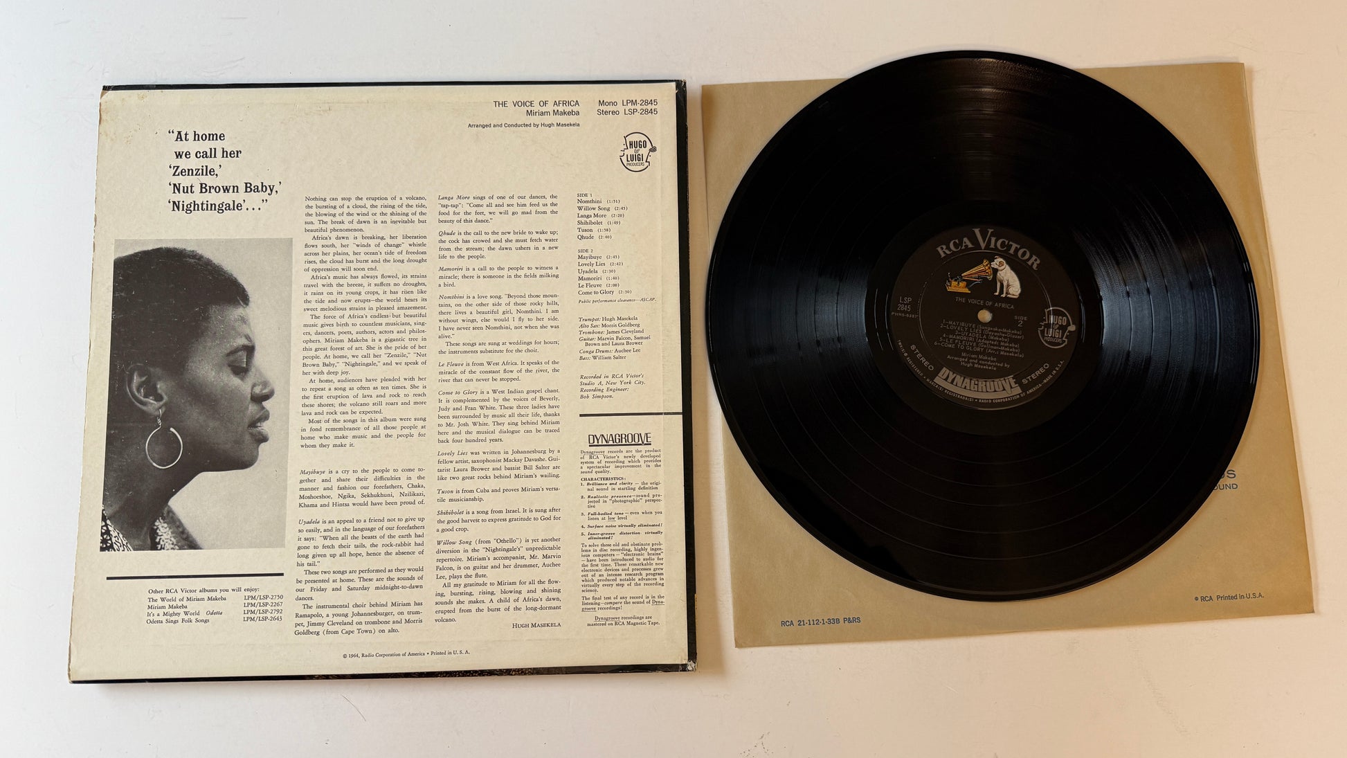 Miriam Makeba The Voice Of Africa Used Vinyl LP VG+\VG