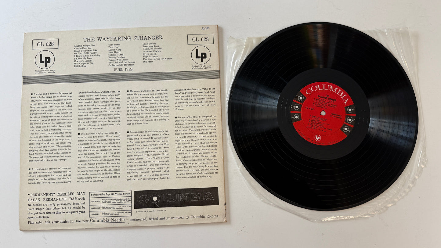 Burl Ives The Wayfaring Stranger Used Vinyl LP VG+\VG