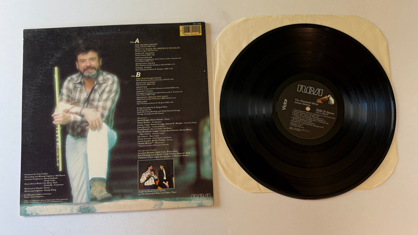 James Galway The Wayward Wind Used Vinyl LP VG+\VG
