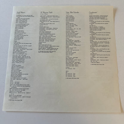 Stevie Nicks The Wild Heart Used Vinyl LP VG+\VG