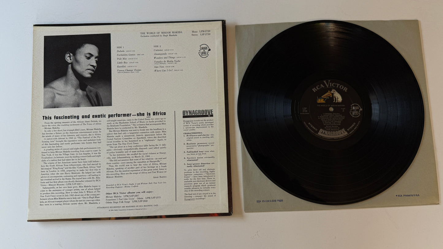 Miriam Makeba The World Of Miriam Makeba Used Vinyl LP VG+\VG