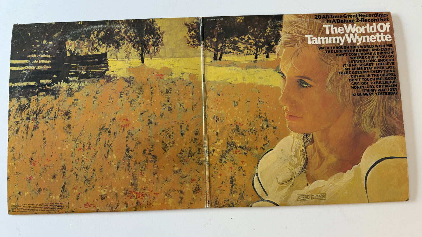 Tammy Wynette The World Of Tammy Wynette Used Vinyl 2LP VG+\VG