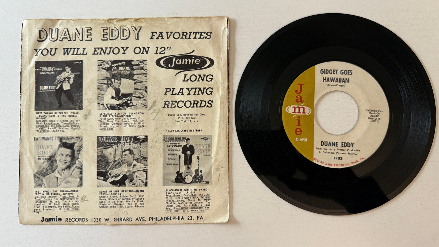 Duane Eddy Theme From Dixie Used 45 RPM 7" Vinyl VG+\