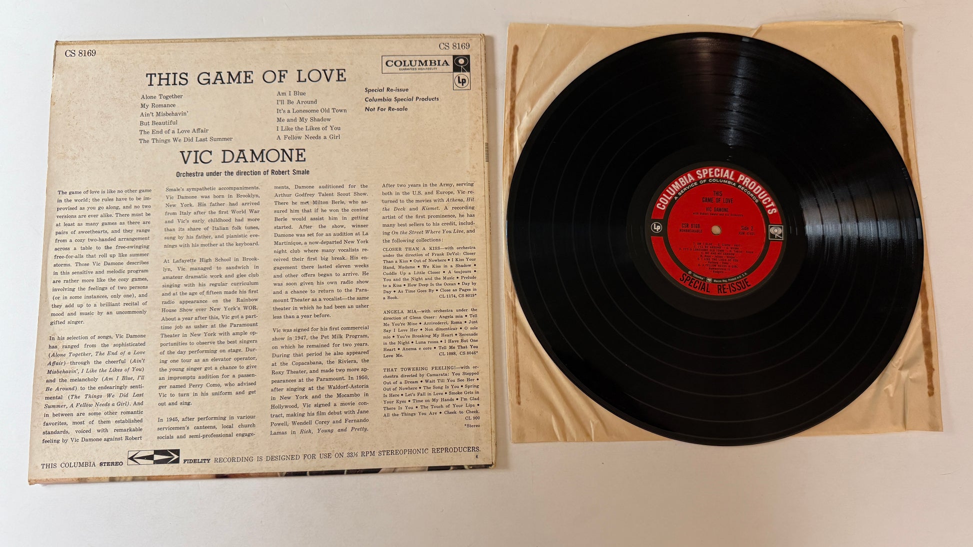 Vic Damone This Game Of Love Used Vinyl LP VG+\VG