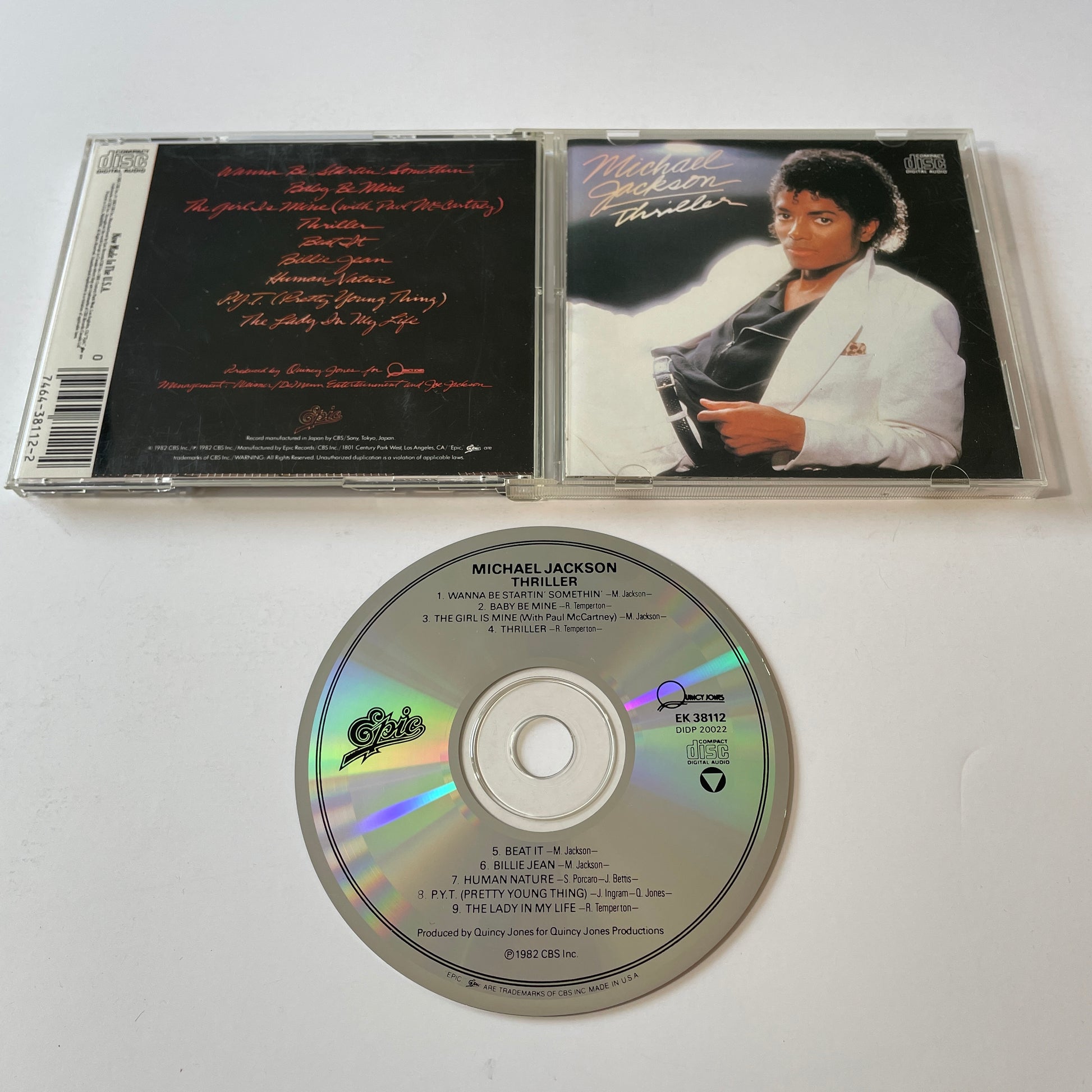 Michael Jackson Thriller Used CD VG+\VG