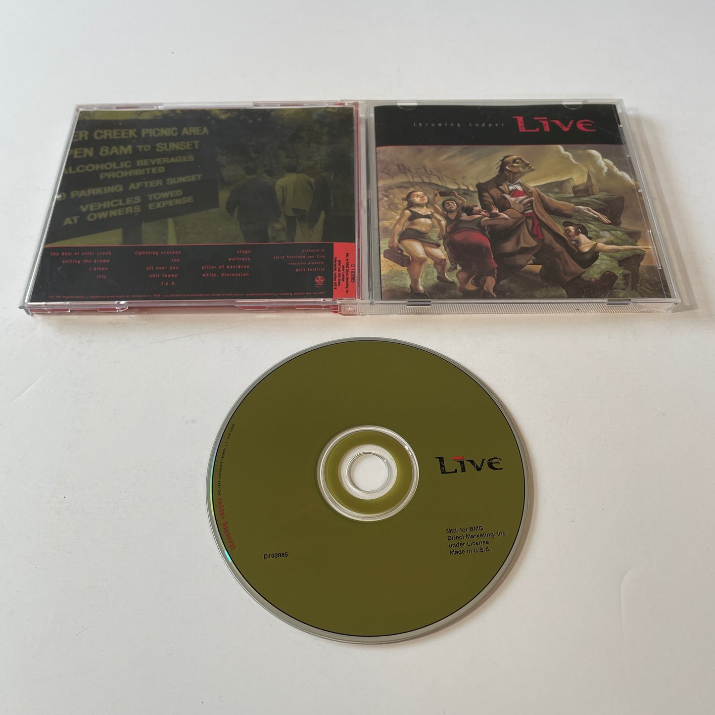 Live Throwing Copper Used CD VG+\VG+