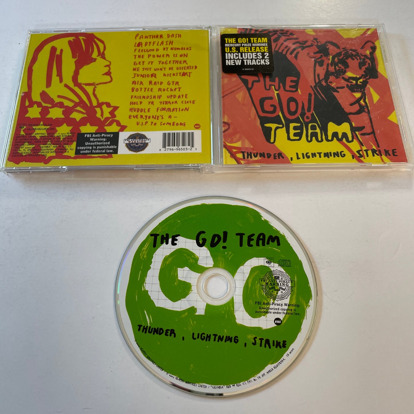 The Go! Team Thunder, Lightning, Strike Used CD VG+\VG+