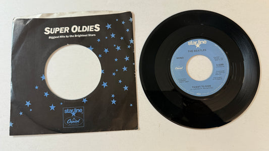 The Beatles Ticket To Ride Used 45 RPM 7" Vinyl VG+\