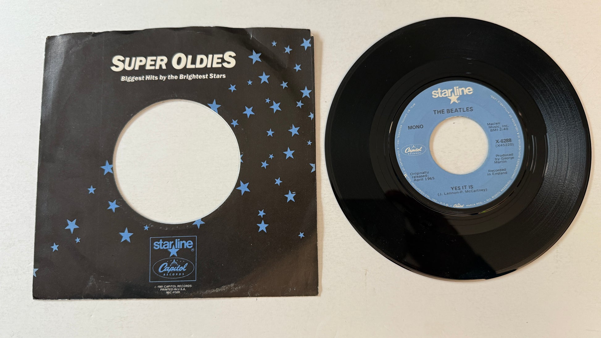 The Beatles Ticket To Ride Used 45 RPM 7" Vinyl VG+\