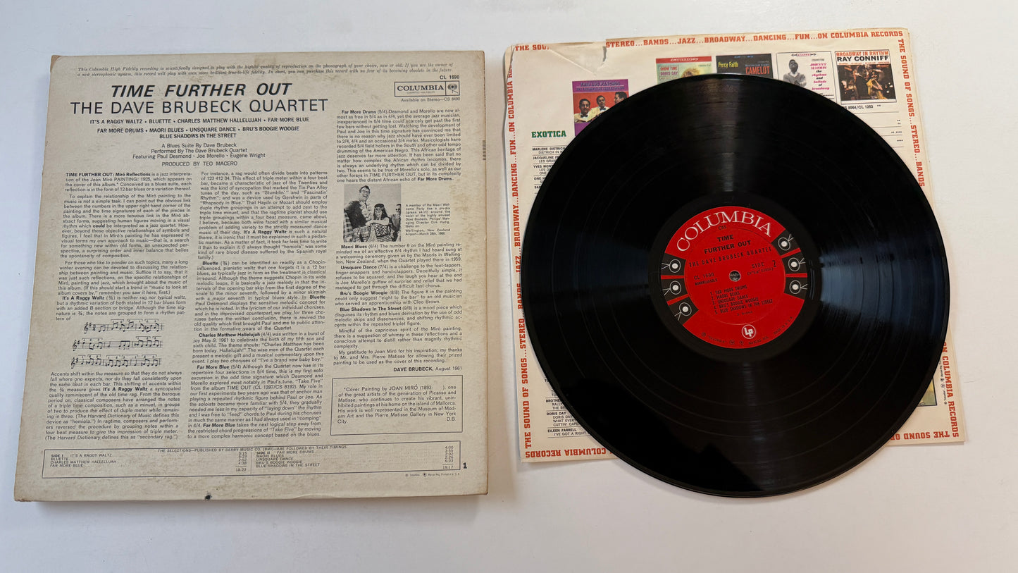 The Dave Brubeck Quartet Time Further Out (Miro Reflections) Used Vinyl LP VG+\VG