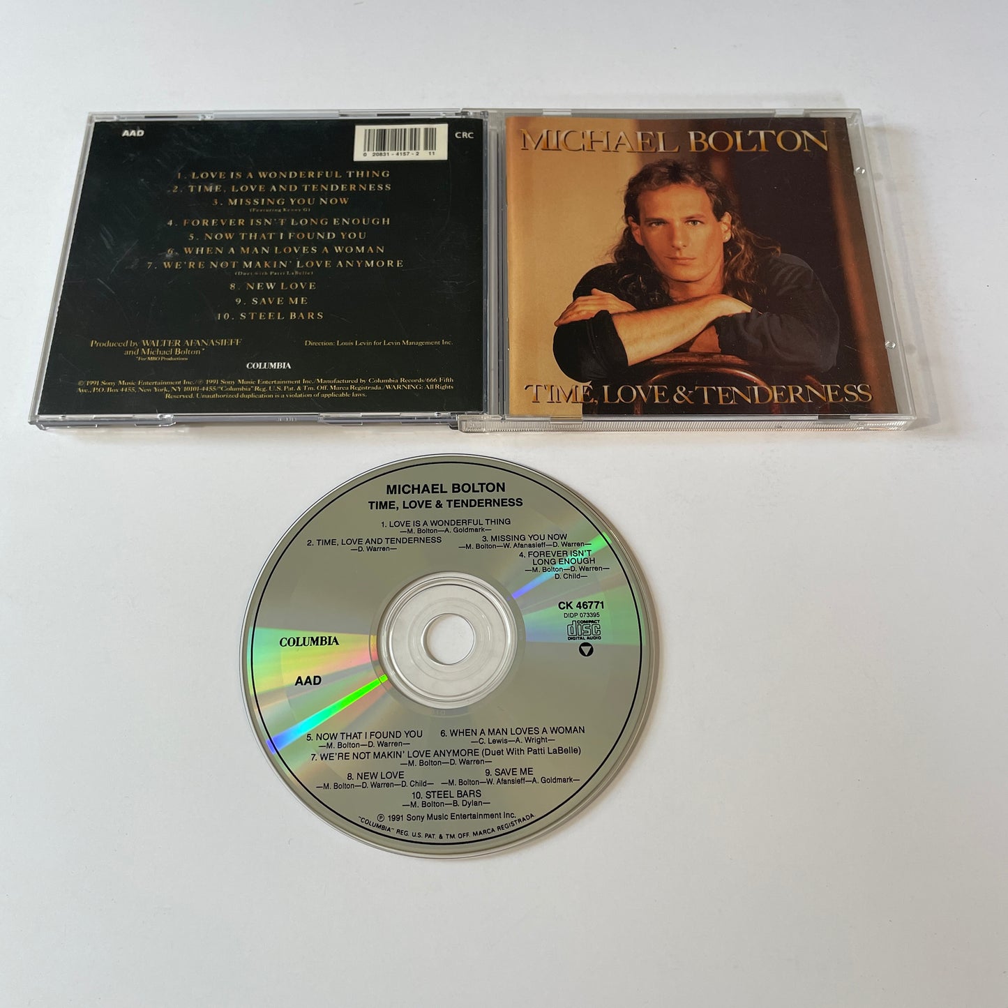 Michael Bolton Time, Love & Tenderness Used CD VG+\Vocal, Swing