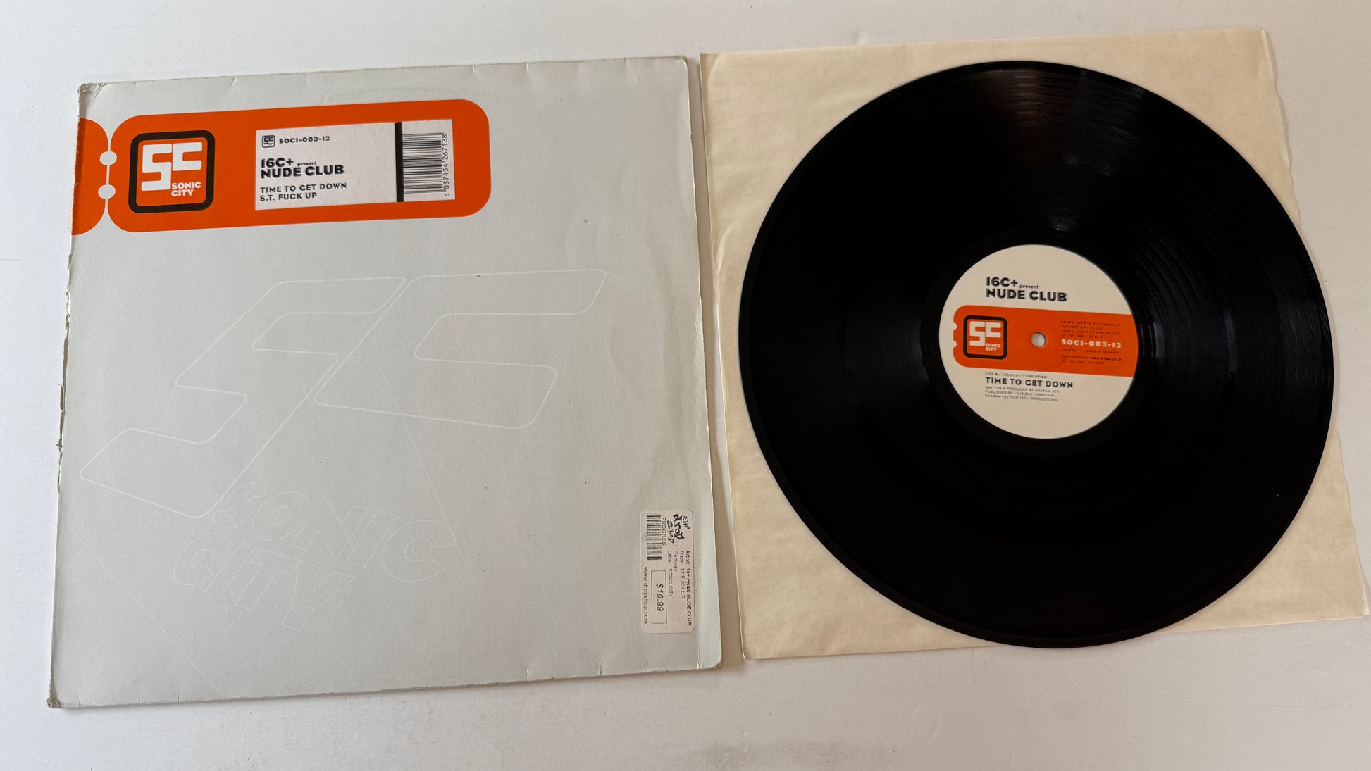 16C+ Time To Get Down 12" Used Vinyl Single VG+\VG