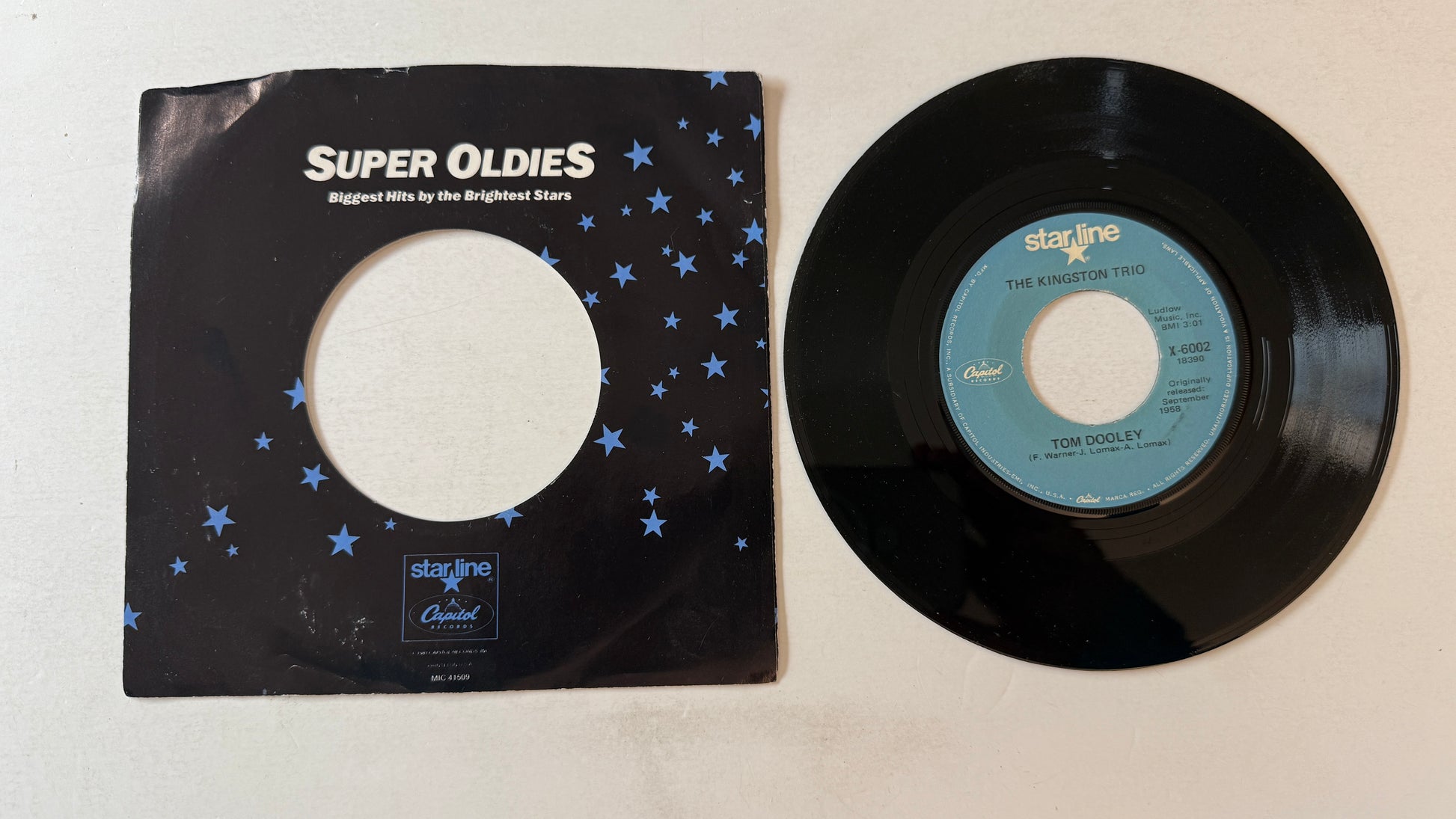 Kingston Trio Tom Dooley / M.T.A. Used 45 RPM 7" Vinyl VG+\