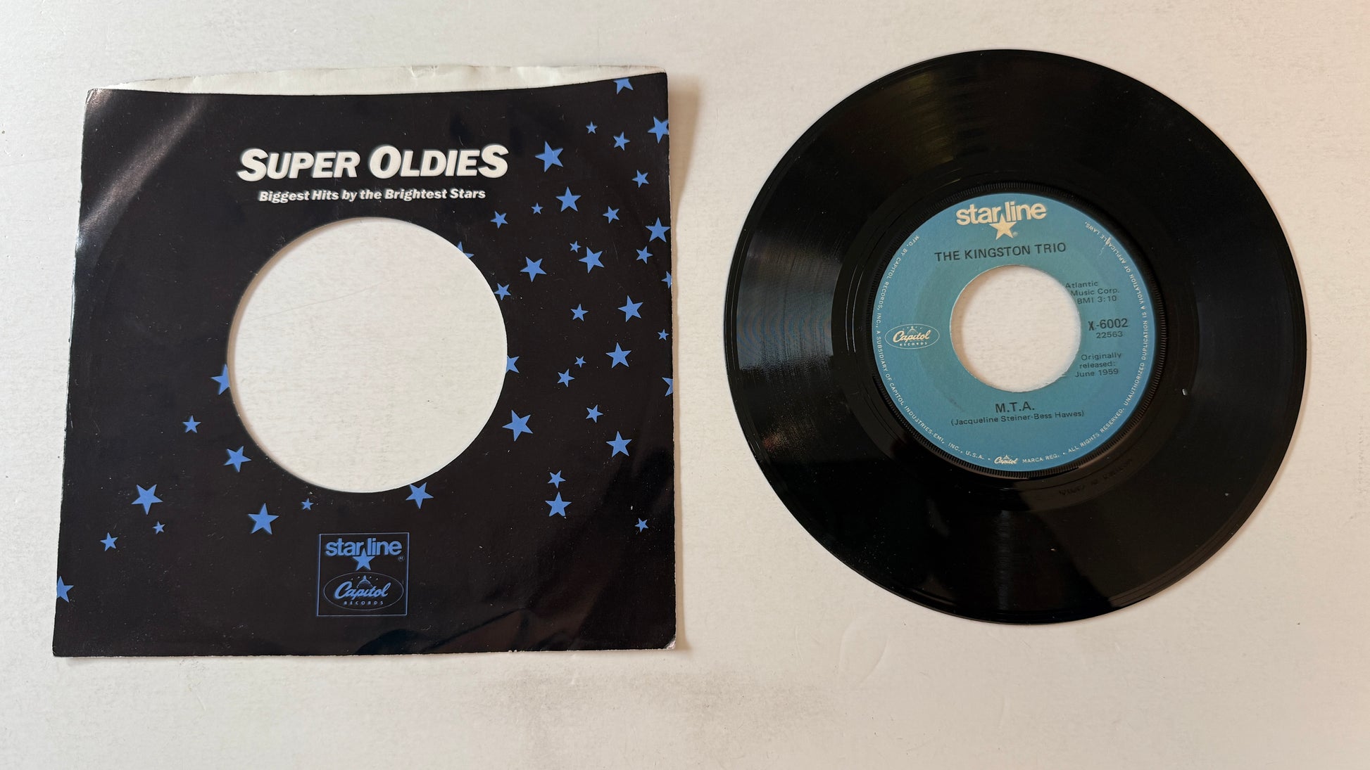 Kingston Trio Tom Dooley / M.T.A. Used 45 RPM 7" Vinyl VG+\