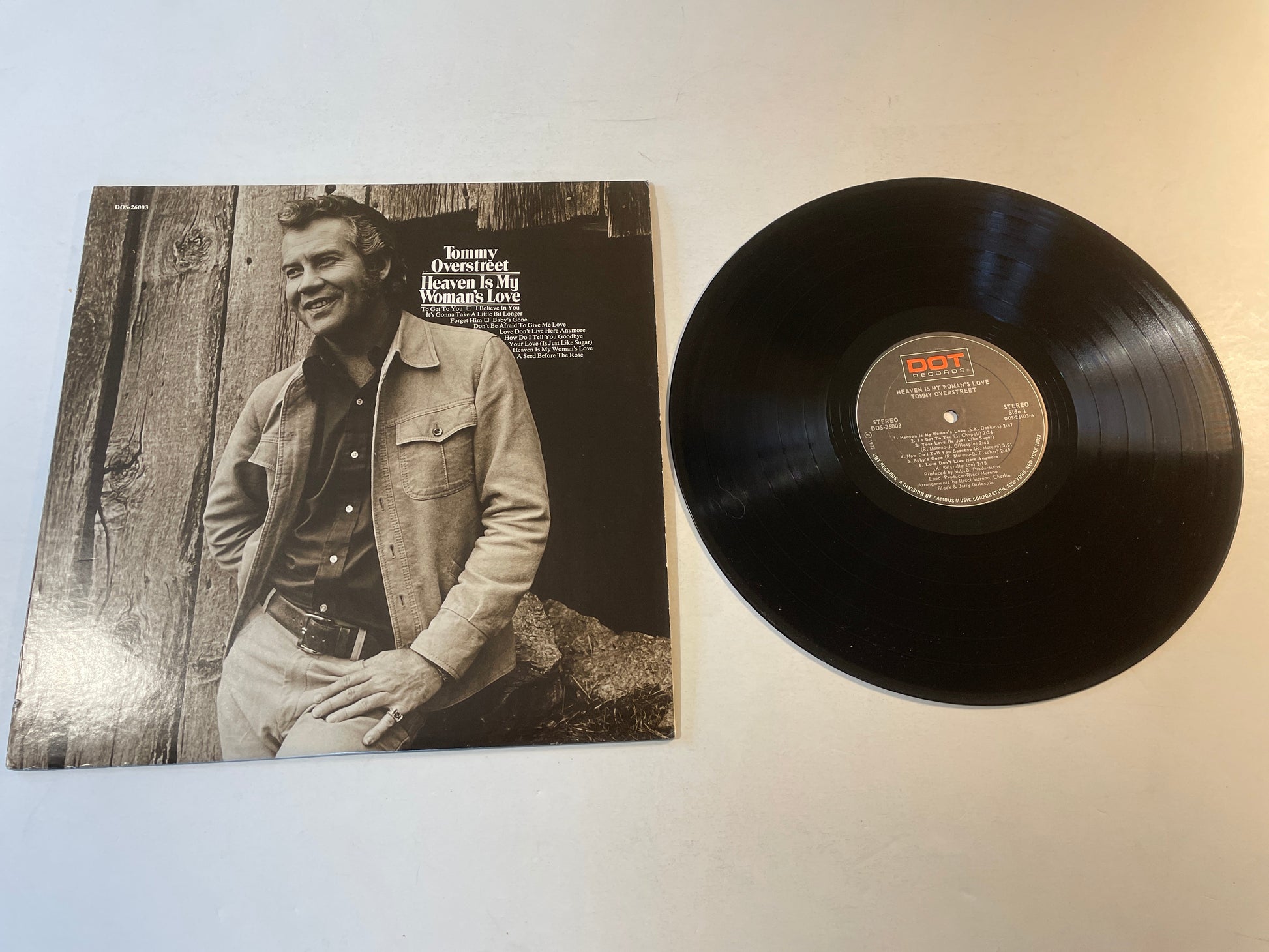 Tommy Overstreet Heaven Is My Woman’s Love Used Vinyl LP VG+\VG+