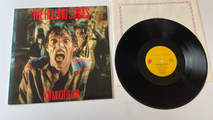 The Rolling Stones Too Much Blood 12" Used Vinyl Single VG+\VG+