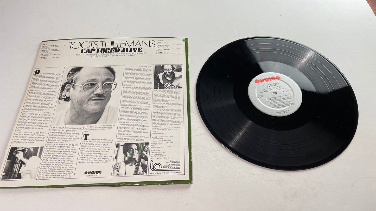 Toots Thielemans Captured Alive Used Vinyl LP VG+\VG