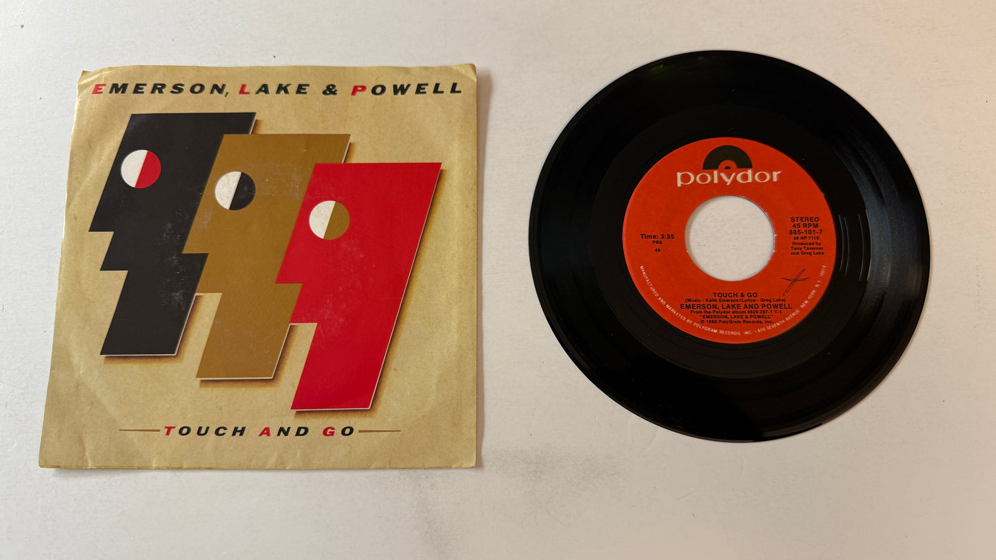 Emerson, Lake & Powell Touch And Go Used 45 RPM 7" Vinyl VG+\