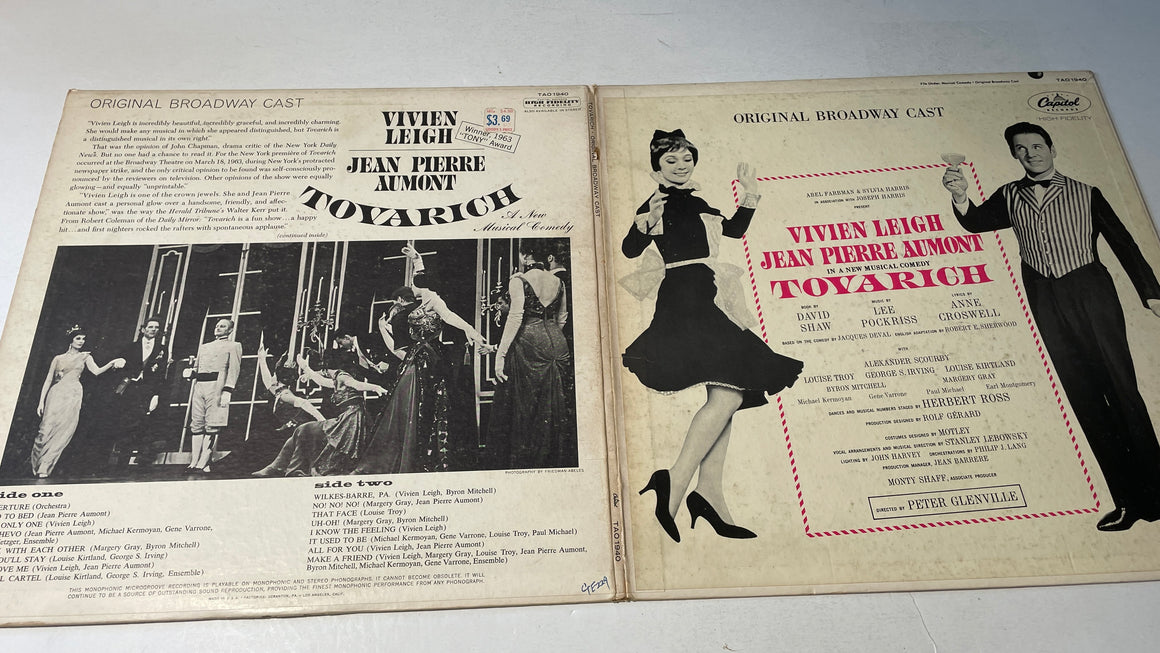 Lee Pockriss Tovarich (Original Broadway Cast) Used Vinyl LP VG+\VG+
