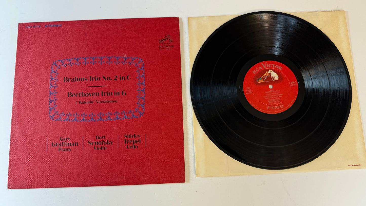 Johannes Brahms Trio No.2 In C / Trio In G Used Vinyl LP VG+\VG+