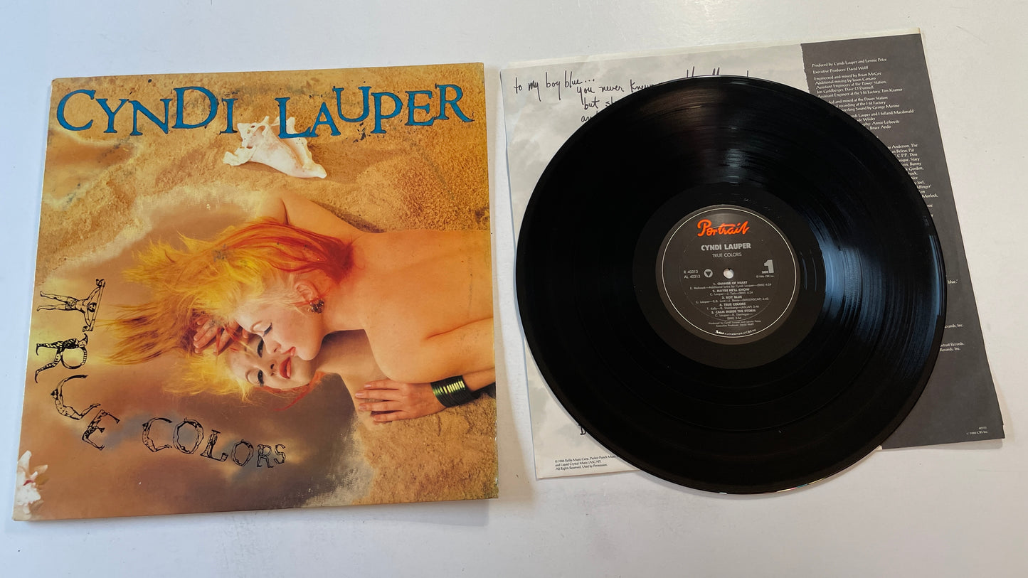 Cyndi Lauper True Colors Used Vinyl LP VG\VG+