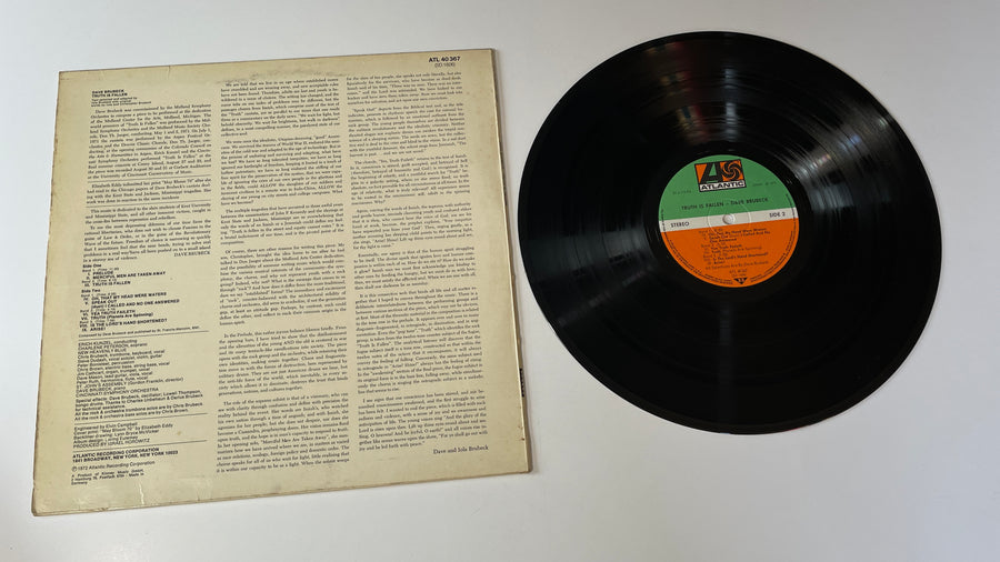 Dave Brubeck Truth Is Fallen Used Vinyl LP VG+\VG