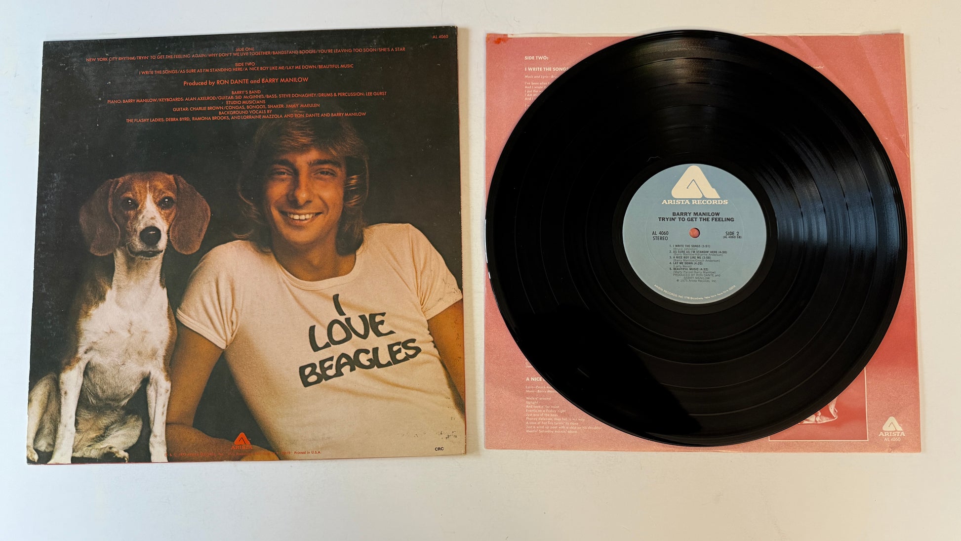 Barry Manilow Tryin' To Get The Feeling Used Vinyl LP VG+\VG