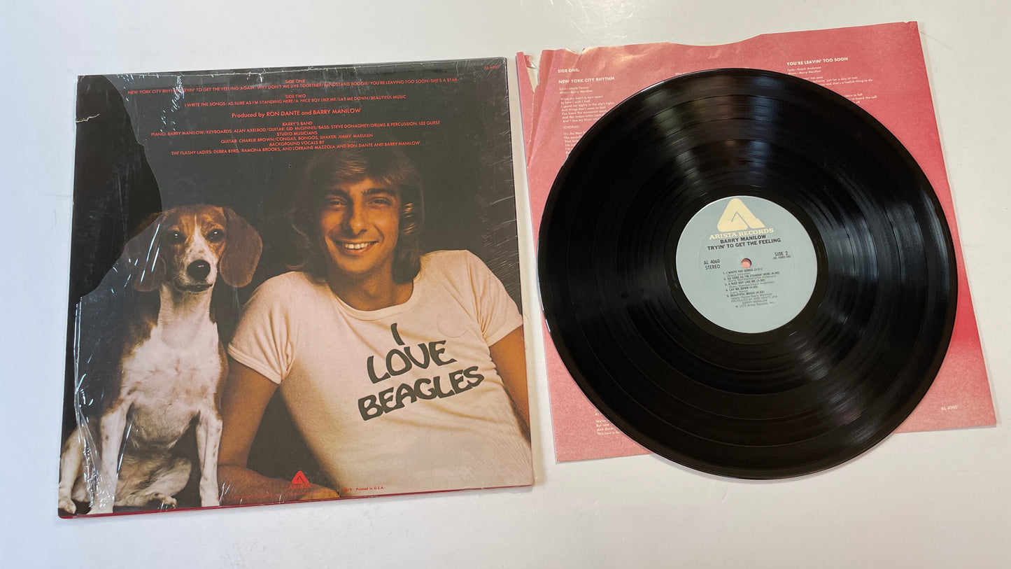 Barry Manilow Tryin' To Get The Feeling Used Vinyl LP VG+\VG+