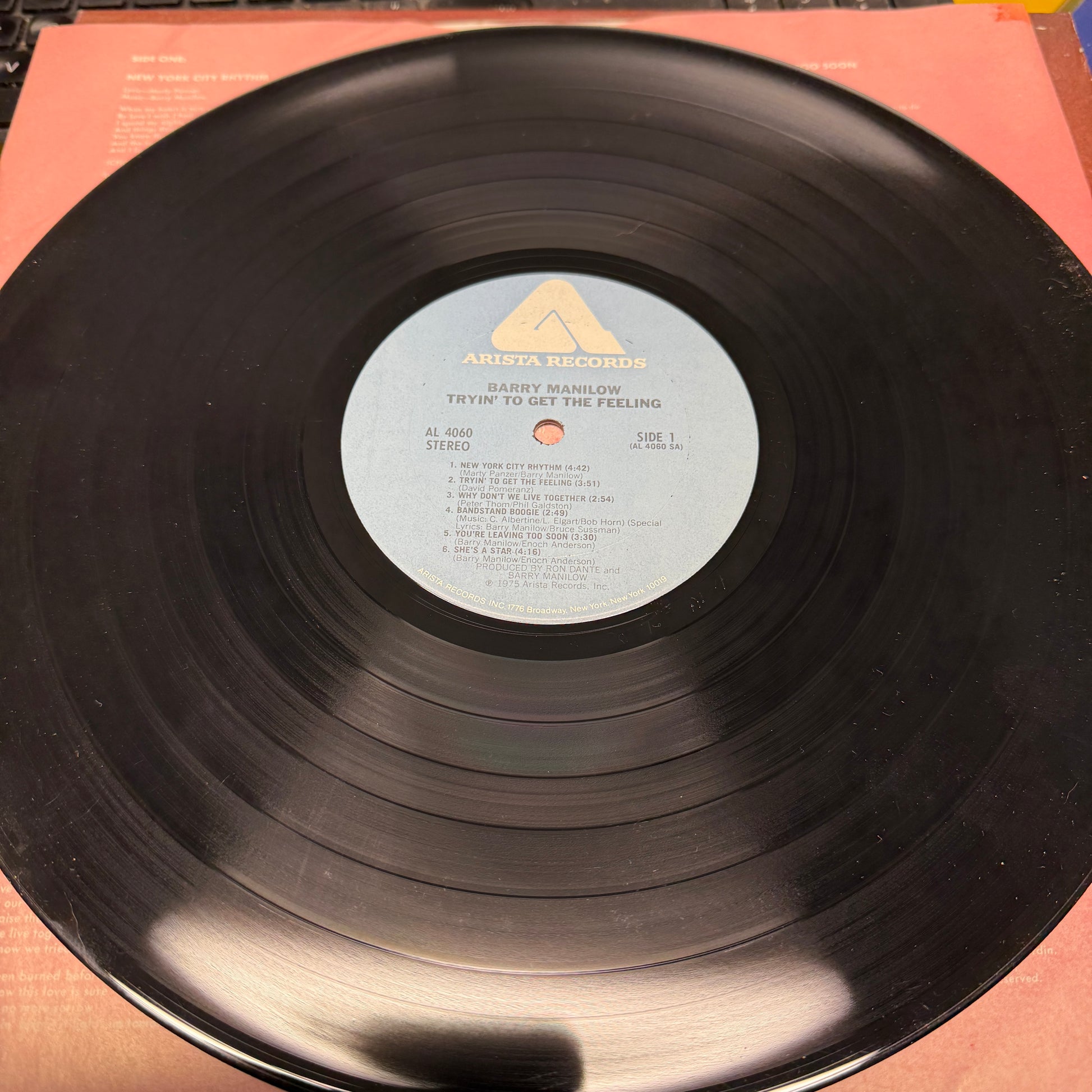 Barry Manilow Tryin' To Get The Feeling Used Vinyl LP VG+\VG