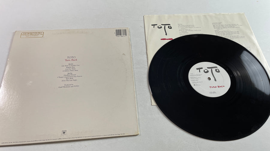 Toto Turn Back Used Vinyl LP VG+\VG+