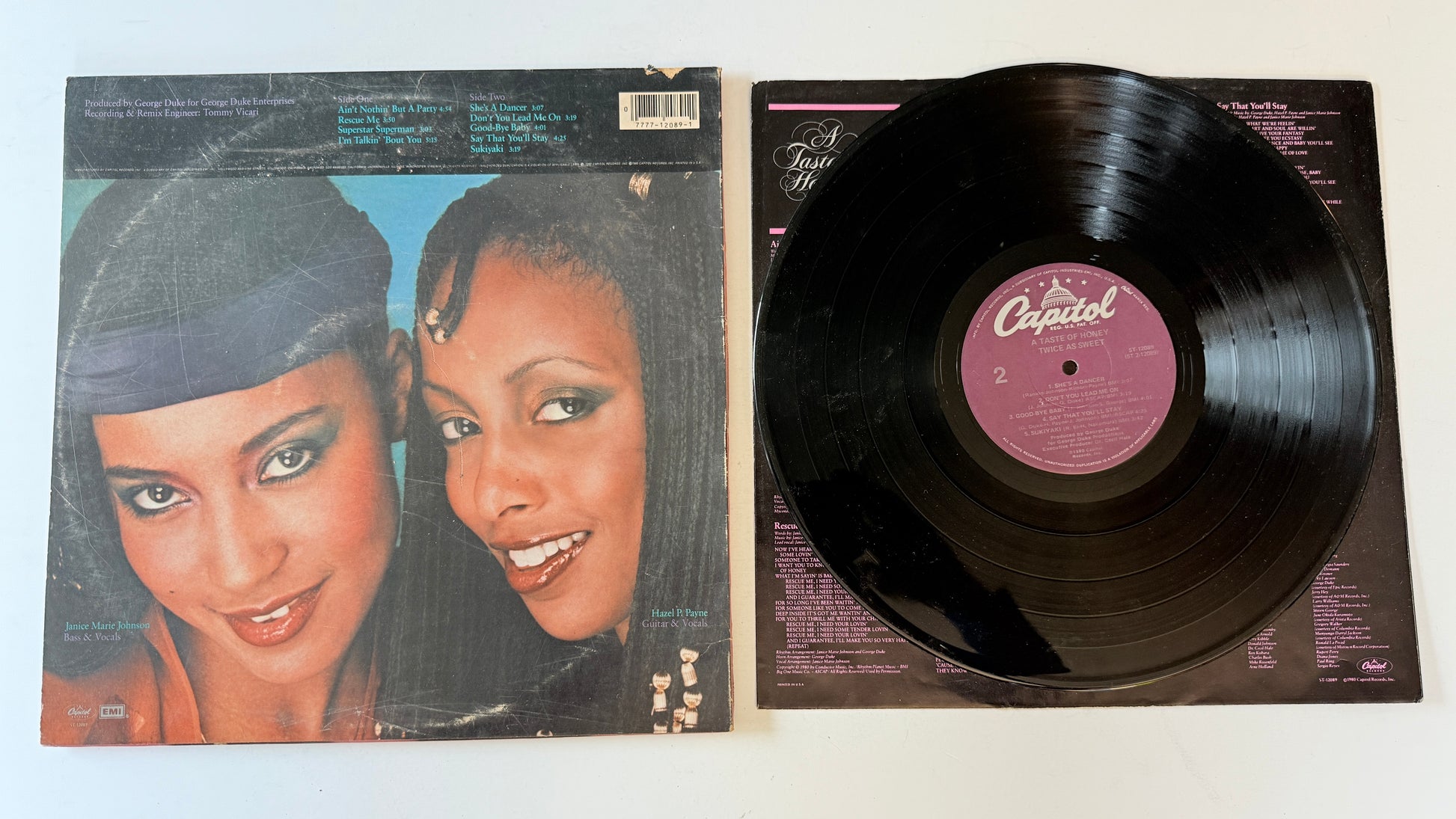 A Taste Of Honey Twice As Sweet Used Vinyl LP VG+\G+