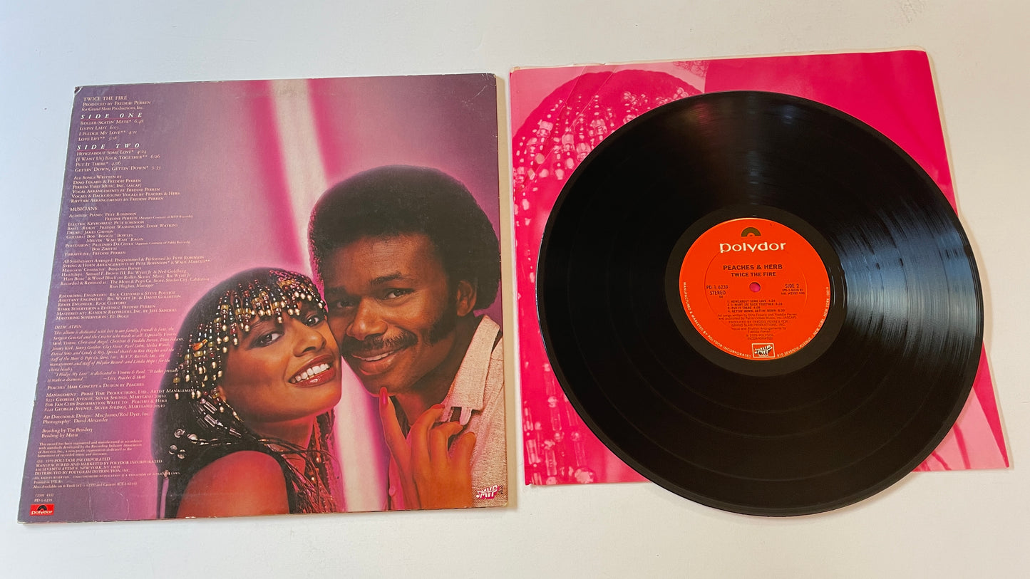 Peaches & Herb Twice The Fire Used Vinyl LP VG+\VG