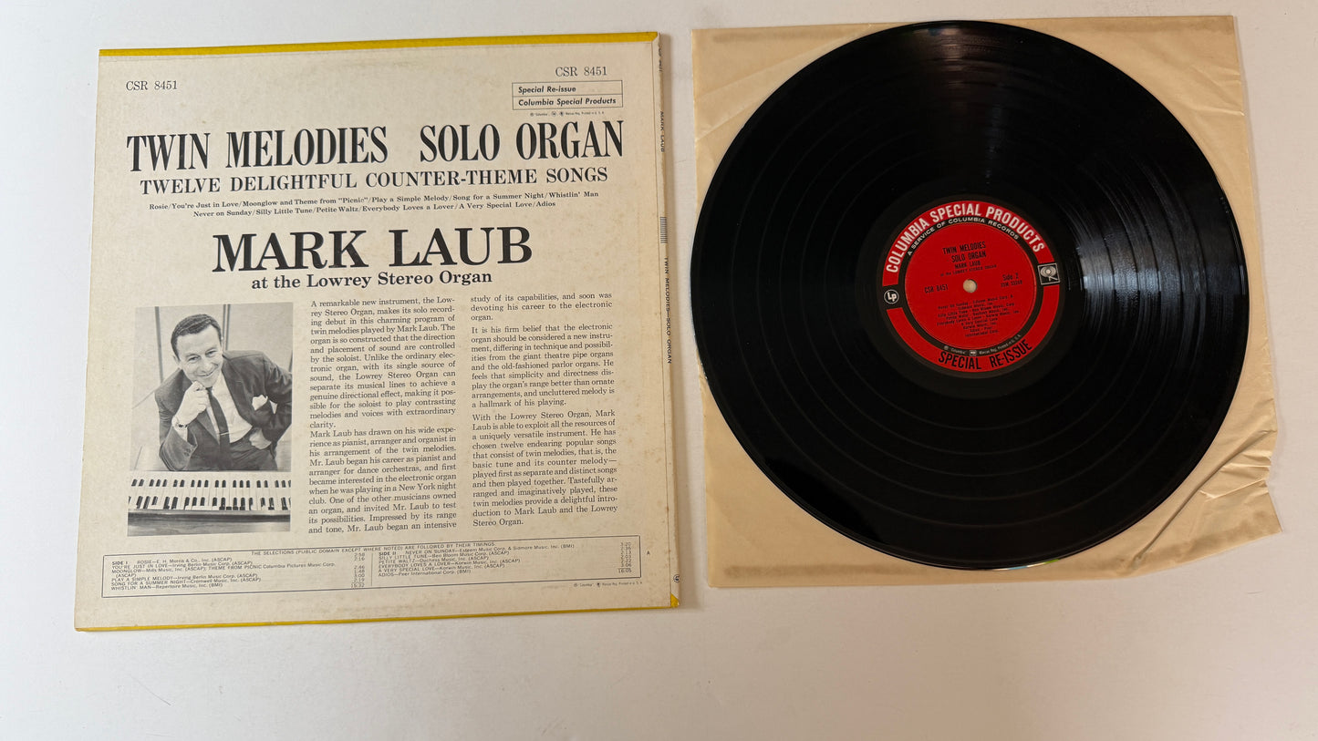 Mark Laub Twin Melodies Used Vinyl LP VG+\VG+