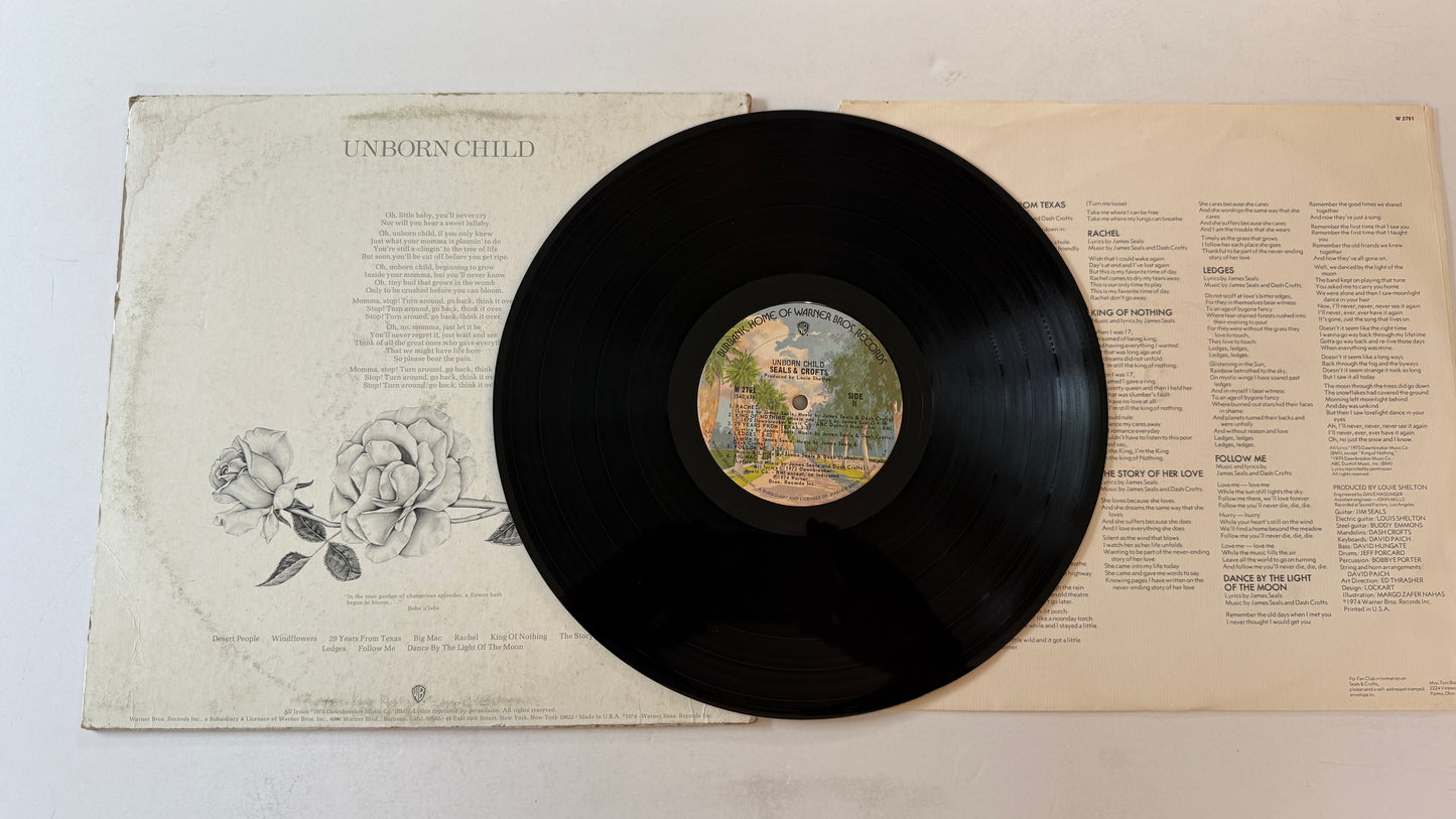 Seals & Crofts Unborn Child Used Vinyl LP VG+\G+