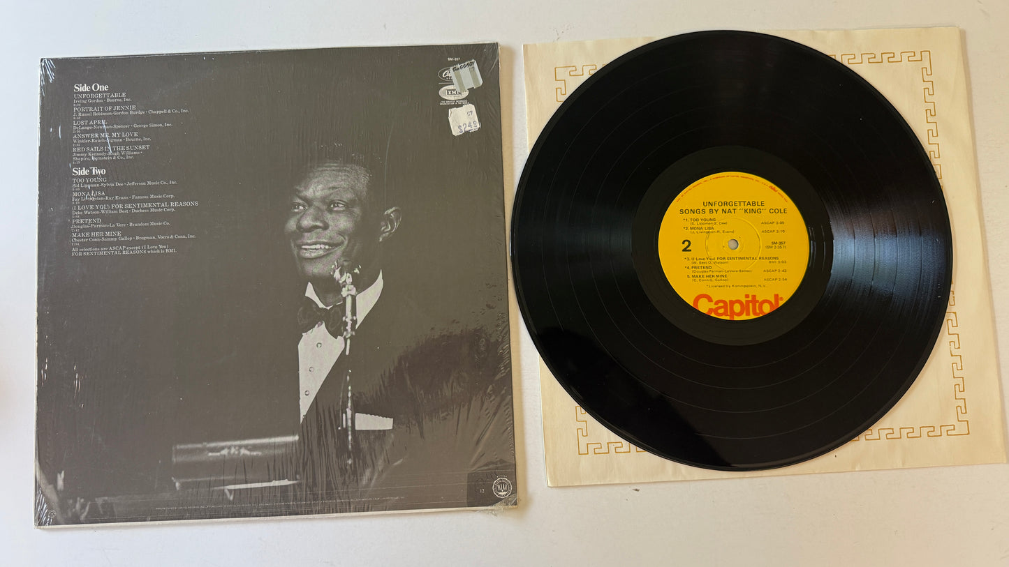 Nat King Cole Unforgettable Used Vinyl LP VG+\VG+